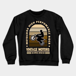 Motocross High Performance Rider Crewneck Sweatshirt